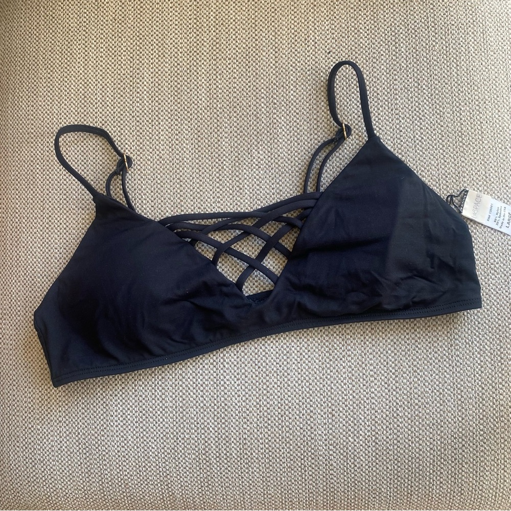 Black Strappy L*Space Bikini Top